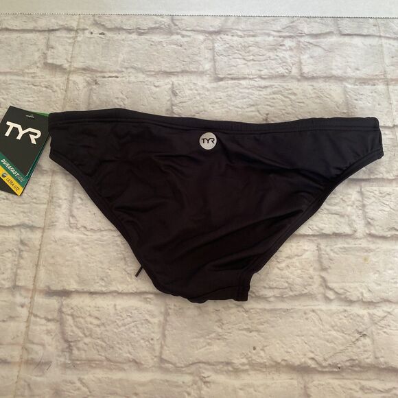 NEW TYR Women's Solid Lula Bikini Bottom sz M / 8 Black Durafast Lite - Picture 3 of 4